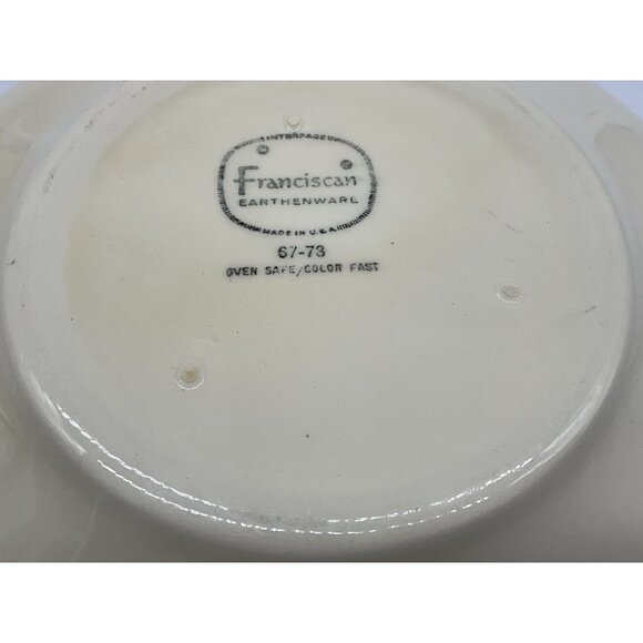 Desert Rose VTG Round Covered Vegetable Dish From Franciscan Ware with Handles - Picture 13 of 15